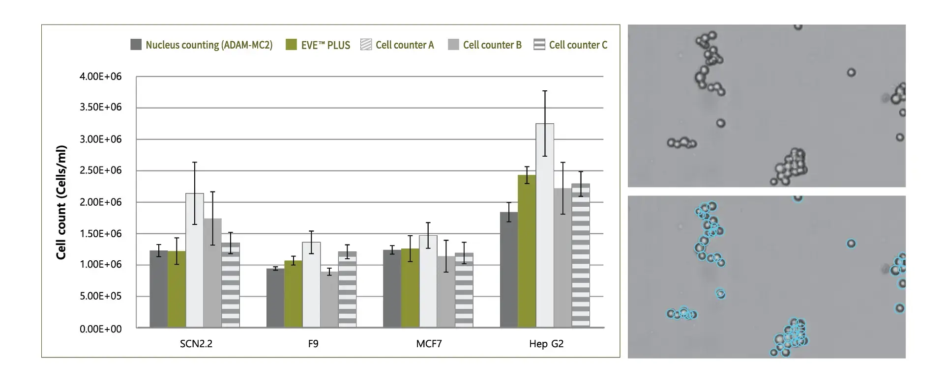 EVE Plus Individual Counting of Clumped cells